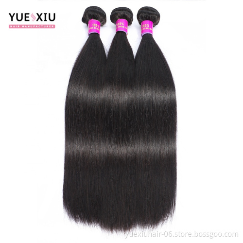 YueXiu Hair Products Xuchang Manufacturer 10A Straight Human Hair Real Peruvian Body Wave Hair In Xuchang